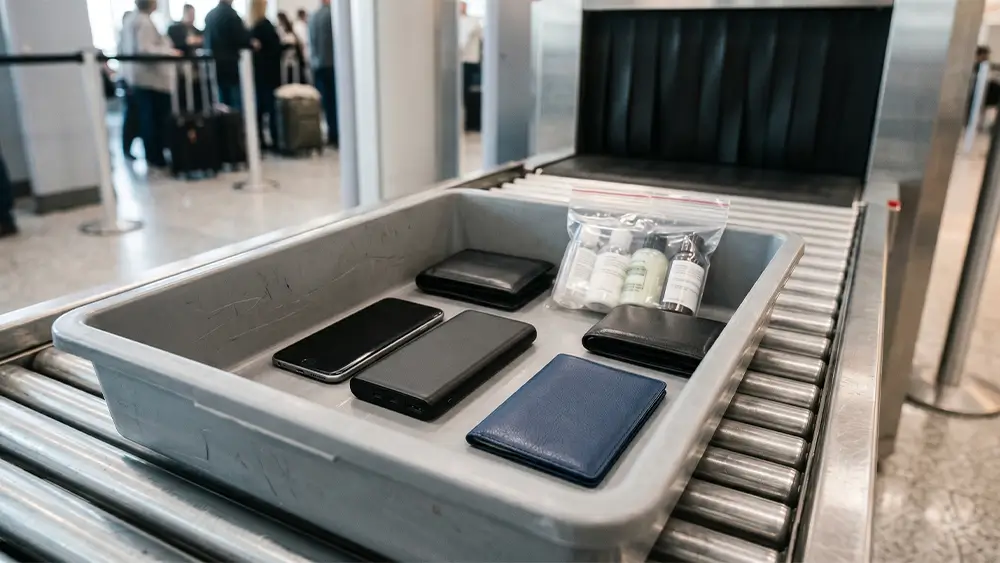 Power bank rokas bagāžā pirms lidojuma