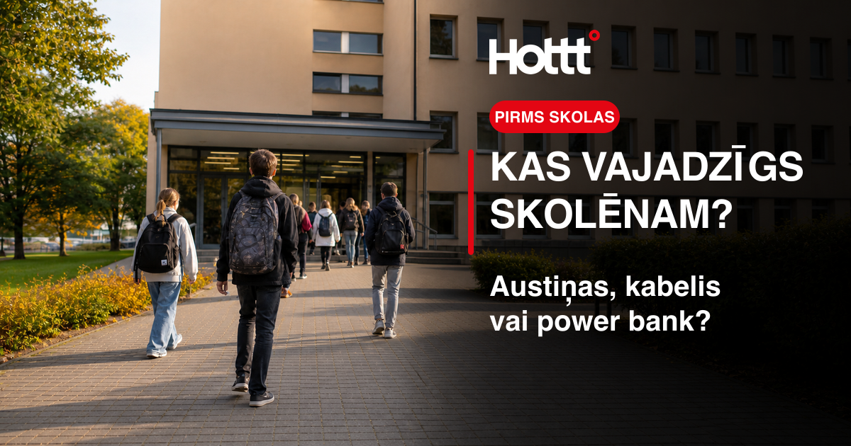 Skolēni dodas uz skolu; Hottt ceļvedis par skolēnam noderīgiem telefona aksesuāriem.